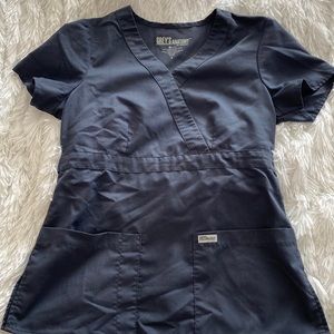 S grey greys anatomy scrub top